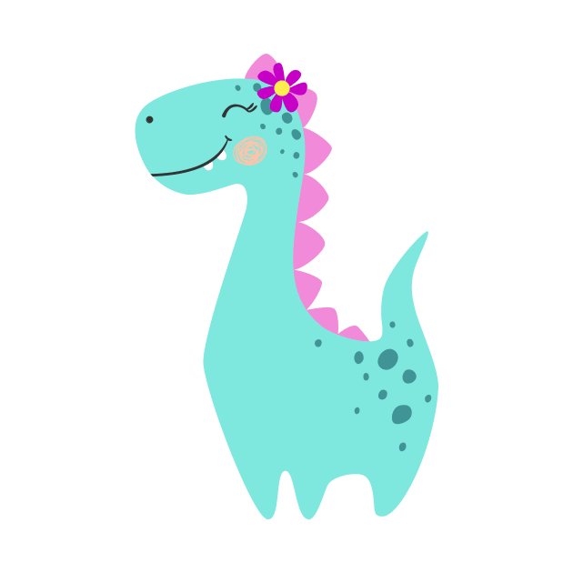 Cute Dinosaur Baby Girl by KOTOdesign