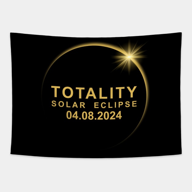 Total Solar Eclipse 2024 Tapestry by Emma Creation