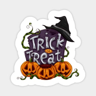 Halloween Trick or Treat Magnet