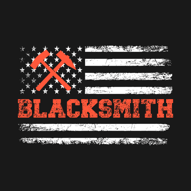 Blacksmith American Flag by The Jumping Cart