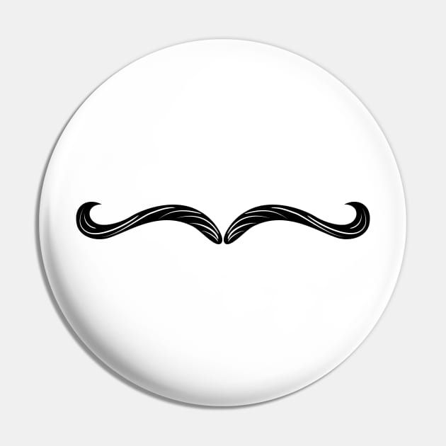 Thin Moustache Pin by SWON Design