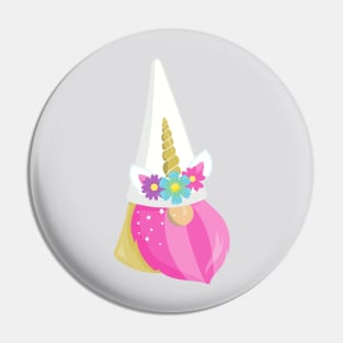 Unicorn Gnome, Cute Gnome, Garden Gnome, Hat Pin