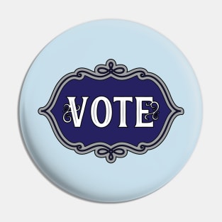 Vote Blue Emblem Pin