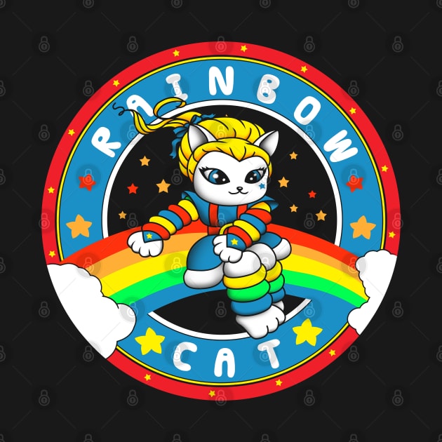 Rainbow Cat by Vincent Trinidad Art