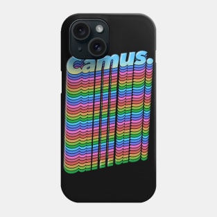 Camus - Typographic Graphic Design Artwork Phone Case