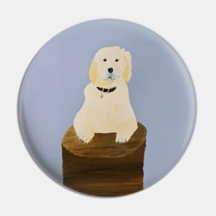 Cute and Cuddly Dog Print Pin