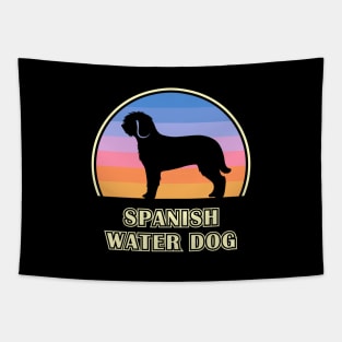 Spanish Water Dog Vintage Sunset Dog Tapestry