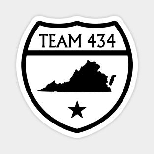 TEAM 434 - PHASE VI FLFC SHIELD - WE RUN THIS! (BLACK) Magnet