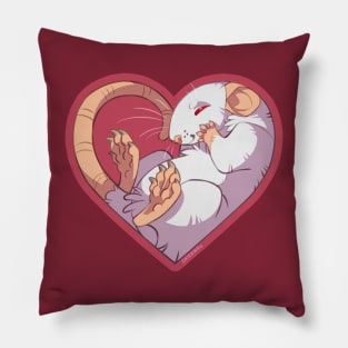 Heart Rat: Albino Pillow