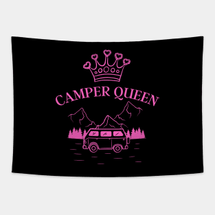 Camper Queen Funny Design Tapestry