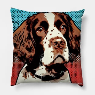 Springer Spaniel Pop Art Pillow