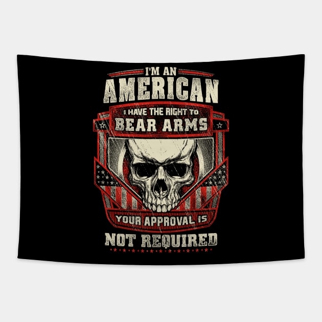 Gun Control Right To Bear Arms Shirt Tapestry by Kibria1991