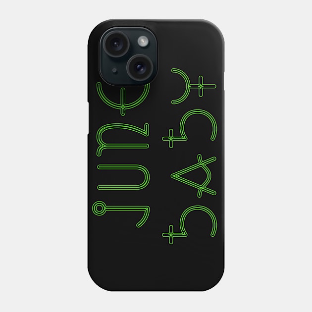 Month of June Phone Case by Zodiac Syndicate