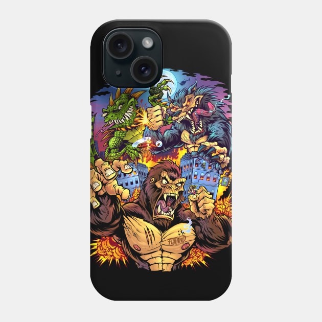 Rampage Arcade Tribute Phone Case by FlylandDesigns