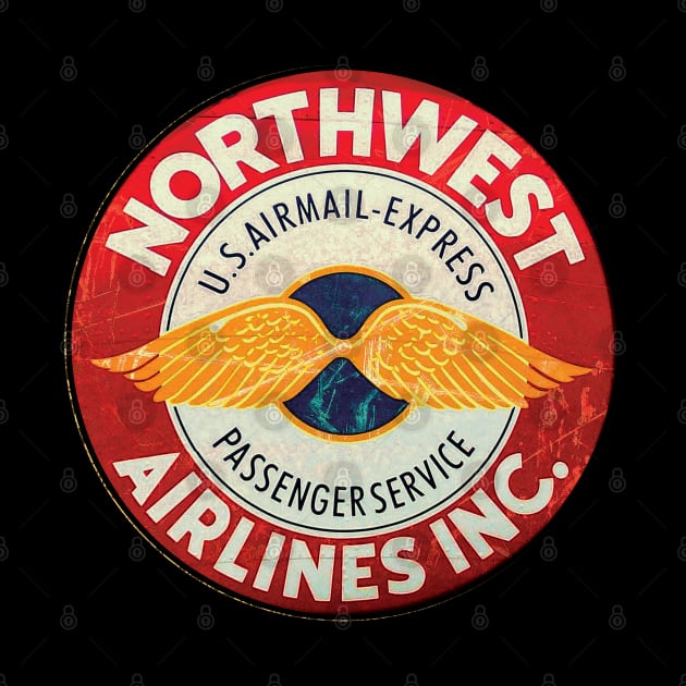 Northwest Airlines by Midcenturydave