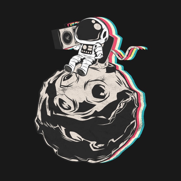 Techno Electro Music Astronaut by avshirtnation