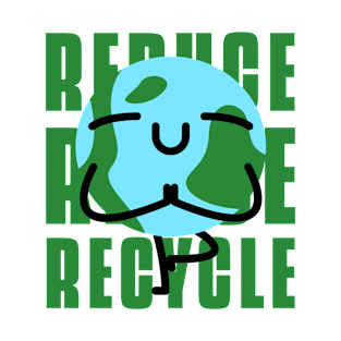 Reduce Reuse Recycle Earth Day T-Shirt