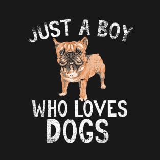 Just A Boy Who Loves Dogs T-Shirt