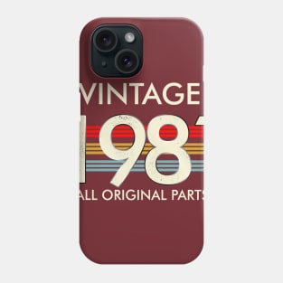 Vintage 1981 All Original Parts Phone Case