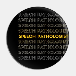 Speech Pathologist yellow Pin