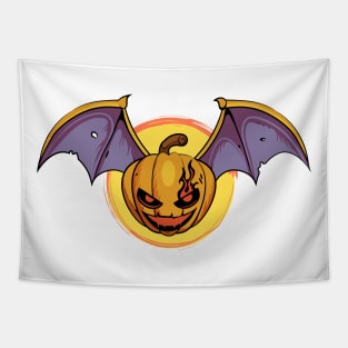 Pumpkin Bat Tapestry