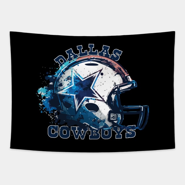 Cowboys Helmet Tapestry by vectrus