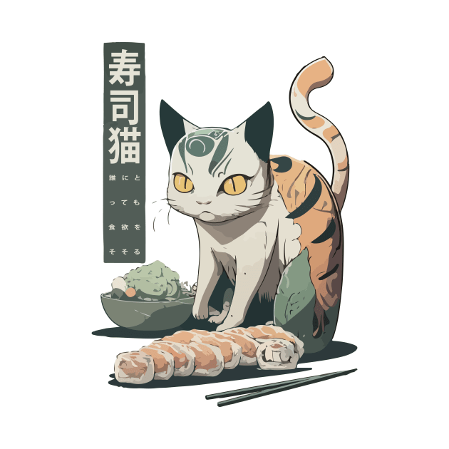 Sushi Cat by DragonDream