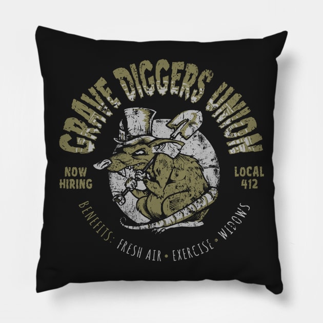 Grave diggers Union Pillow by heartattackjack