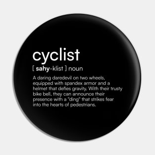 Cyclist definition Pin