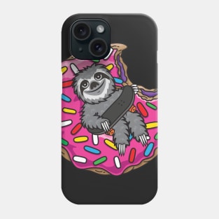 Sloth Skate Donut Phone Case