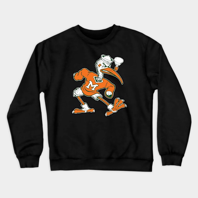 Vintage Miami Hurricanes Sebastian The Ibis Crewneck Sweatshirt