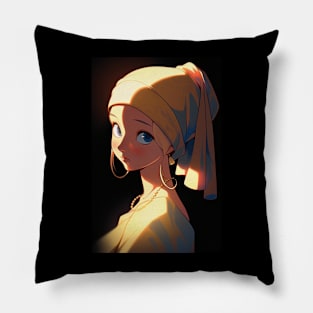 Girl with Earring Pillow