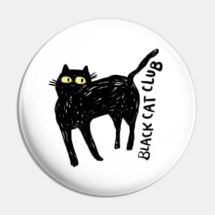 Black Cat Club Pin