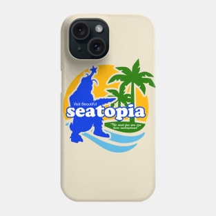 Visit Beautiful Seatopia - Godzilla vs. Megalon Phone Case