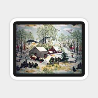 grandma moses Magnet