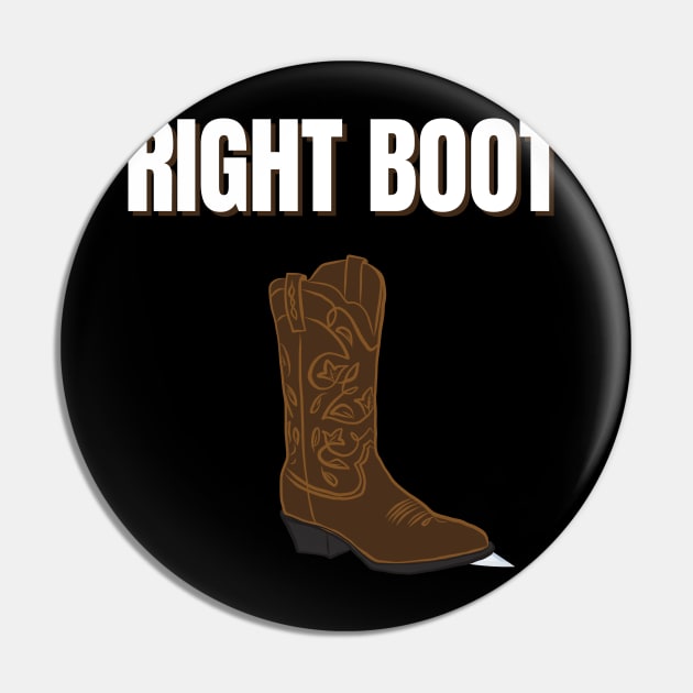 Road House: Right Boot Pin by Woodpile