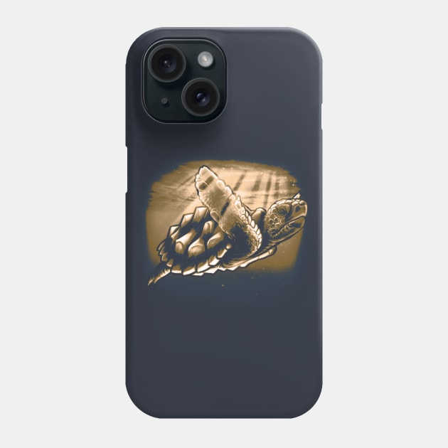 Turtle in the Ocean Phone Case by Punksthetic