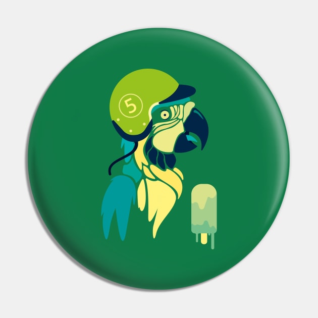 Summer Parrot Pin by LetterQ