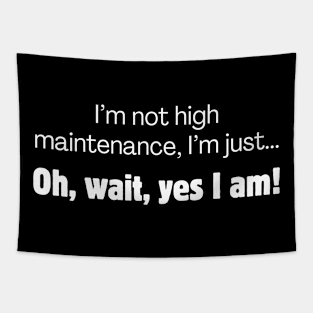 I'm not high maintenance, I'm just... oh, wait, yes I am! Tapestry