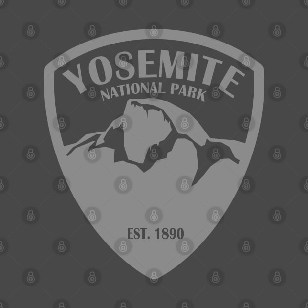 Yosemite Park Badge - Gray by AnthonyAyy