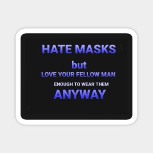 Hate masks Magnet