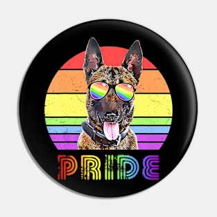 LGBTQ Belgian Dog Gay Pride Pin