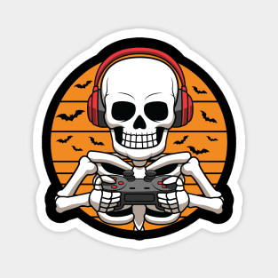 Skeleton Video Game Halloween Costume Gamer Magnet