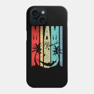 Miami summer beach vintage retro Phone Case