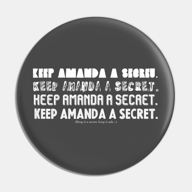 Keep Amanda a Secret Pin by uptalkintolkien