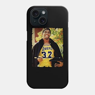 Magic Johnson in Lakers Phone Case