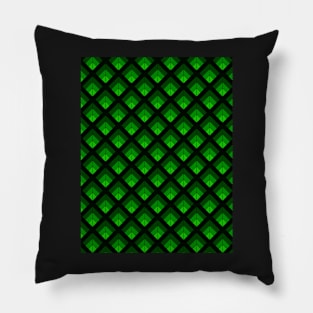 Abstract green stripes Pillow