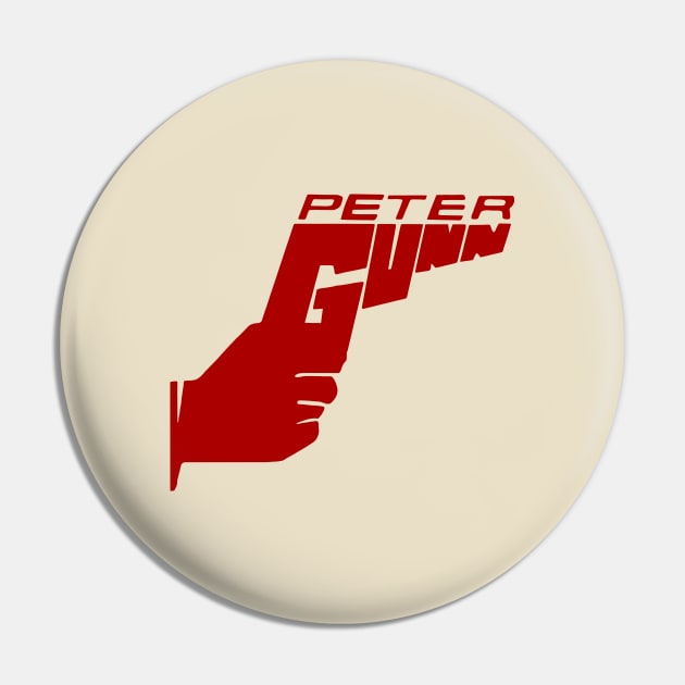 Peter Gunn - Gun Logo - 50s Tv Show Pin by wildzerouk