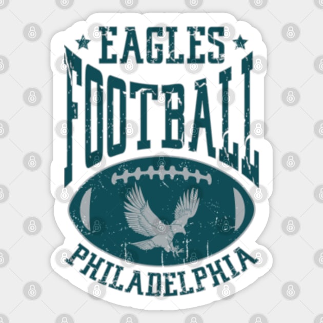 Philadelphia Eagles Retro Round - Sticker