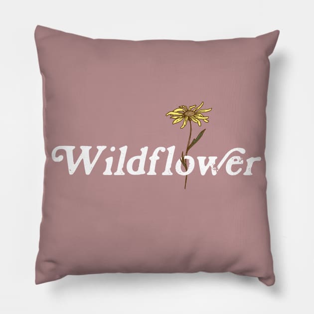 Simple Wildflower Pillow by GreatLakesLocals